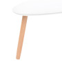 Ensemble de tables basses 2 pcs Bois de pin massif vidaXL - Blanc