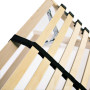 Slatted base without mattress with 28 slats 7 zones vidaXL - 80x200 cm