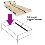 Slatted base without mattress with 28 slats 7 zones vidaXL - 80x200 cm