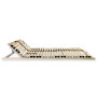 Slatted base without mattress with 28 slats 7 zones vidaXL - 80x200 cm