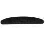 "VidaXL Tapis d'Escalier Noir – Lot de 15 pcs, 65x21x4 cm | Sécurité & Élégance"