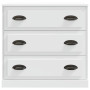 vidaXL White Engineered Wood Sideboard - 70x35.5x67.5 cm