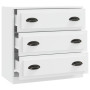 vidaXL White Engineered Wood Sideboard - 70x35.5x67.5 cm
