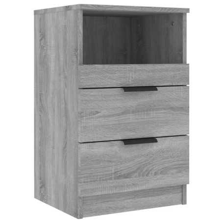 vidaXL 2 PCS Bedside Tables - Sonoma Gray Engineered Wood