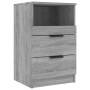 Tables de chevet 2 pcs Sonoma Bois d'ingénierie vidaXL - Gris