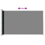 Méga Promo : Auvent Latéral Rétractable Noir 180x300 cm - vidaXL