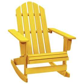 Chaise à Bascule de Jardin Adirondack en Bois de Sapin Jaune - Confort et Élégance | vidaXL