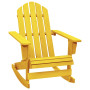Chaise à Bascule de Jardin Adirondack en Bois de Sapin Jaune - Confort et Élégance | vidaXL