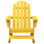 Chaise à Bascule de Jardin Adirondack en Bois de Sapin Jaune - Confort et Élégance | vidaXL