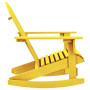 Chaise à Bascule de Jardin Adirondack en Bois de Sapin Jaune - Confort et Élégance | vidaXL