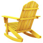 Chaise à Bascule de Jardin Adirondack en Bois de Sapin Jaune - Confort et Élégance | vidaXL