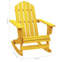 Chaise à Bascule de Jardin Adirondack en Bois de Sapin Jaune - Confort et Élégance | vidaXL