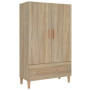 "Buffet Haut vidaXL Chêne Sonoma 70x31x115 cm | Élégance en Bois d'Ingénierie"