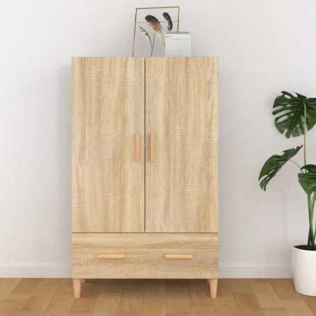 "Buffet Haut vidaXL Chêne Sonoma 70x31x115 cm | Élégance en Bois d'Ingénierie"