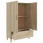 "Buffet Haut vidaXL Chêne Sonoma 70x31x115 cm | Élégance en Bois d'Ingénierie"