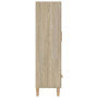 "Buffet Haut vidaXL Chêne Sonoma 70x31x115 cm | Élégance en Bois d'Ingénierie"