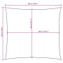 vidaXL Oxford Fabric Square Shade Sail 5 x 5 m Cream