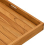 Plateau de service en bois de teck massif vidaXL - 70x70 cm : élégance et robustesse à table !