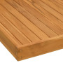 Plateau de service en bois de teck massif vidaXL - 70x70 cm : élégance et robustesse à table !