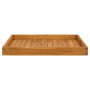 Plateau de service en bois de teck massif vidaXL - 70x70 cm : élégance et robustesse à table !