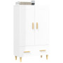 vidaXL High Gloss White Sideboard Engineered Wood - 70x31x115 cm