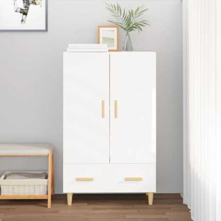 vidaXL High Gloss White Sideboard Engineered Wood - 70x31x115 cm