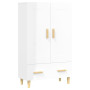 vidaXL High Gloss White Sideboard Engineered Wood - 70x31x115 cm