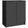 vidaXL Armoire à Chaussures en Bois Noir 59x35x70 cm | Rangement Élégant et Fonctionnel