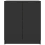vidaXL Armoire à Chaussures en Bois Noir 59x35x70 cm | Rangement Élégant et Fonctionnel