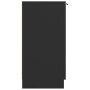 vidaXL Black Shoe Cabinet 59x35x70 cm Engineered Wood
