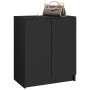 vidaXL Armoire à Chaussures en Bois Noir 59x35x70 cm | Rangement Élégant et Fonctionnel