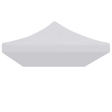 vidaXL Toit de Tente de Réception 3x6m Blanc - Abri Extérieur Résistant et Élégant