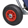 vidaXL Portable and Foldable Beach Cart with Wheels Blue