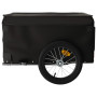 Méga-Remorque de Vélo vidaXL Noir - Capacité 45 kg | Robuste & Pratique