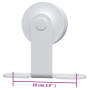 Kit de quincaillerie porte coulissante Acier Blanc vidaXL - Facile à installer et élégant