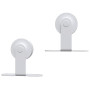 Kit de quincaillerie porte coulissante Acier Blanc vidaXL - Facile à installer et élégant