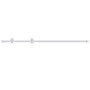 vidaXL Sliding Door Hardware Kit Steel White - 183 cm