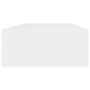 vidaXL Étagères Murales à Tiroirs - Lot de 2, Blanc, 60x23,5x10 cm | Rangement MDF
