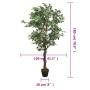 vidaXL Artificial Ficus - 1008 Leaves - 180 cm - Green