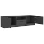 vidaXL Meuble TV Noir - 140x35x40 cm | Conception Moderne en Bois d'Ingénierie