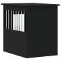 vidaXL Black Engineered Wood Dog Crate Furniture - 45x62x59 cm