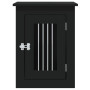 vidaXL Black Engineered Wood Dog Crate Furniture - 45x62x59 cm