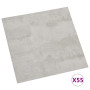 Dalles de Plancher Autoadhésives PVC Gris Clair - 55 pcs, 5,11 m² | vidaXL