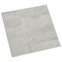 Dalles de Plancher Autoadhésives PVC Gris Clair - 55 pcs, 5,11 m² | vidaXL