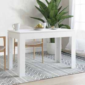Mangez avec Style: Table à Manger vidaXL Blanche 120x60x76 cm en Bois d'Ingénierie
