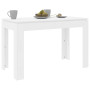 Mangez avec Style: Table à Manger vidaXL Blanche 120x60x76 cm en Bois d'Ingénierie