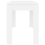 Mangez avec Style: Table à Manger vidaXL Blanche 120x60x76 cm en Bois d'Ingénierie