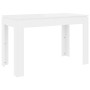 Mangez avec Style: Table à Manger vidaXL Blanche 120x60x76 cm en Bois d'Ingénierie