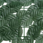 vidaXL Balcony Screen with Dark Green Leaves - 600x100 cm