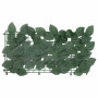 vidaXL Balcony Screen with Dark Green Leaves - 600x100 cm